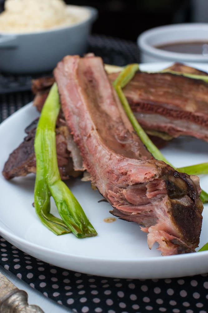 Rezeptbild: BACK RIBS VOM WAGYU RIND (50H SOUS VIDE)