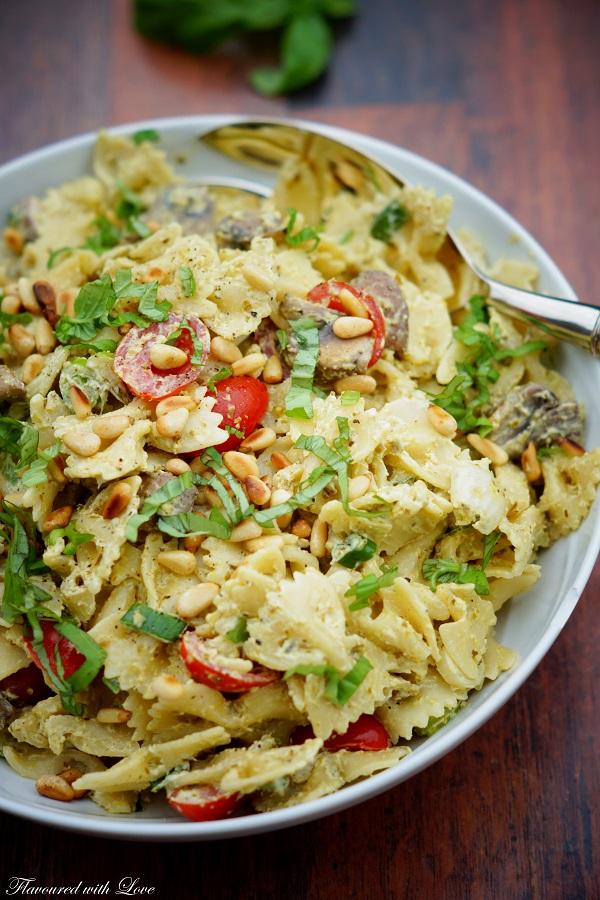 Rezeptbild: Pesto-Nudelsalat