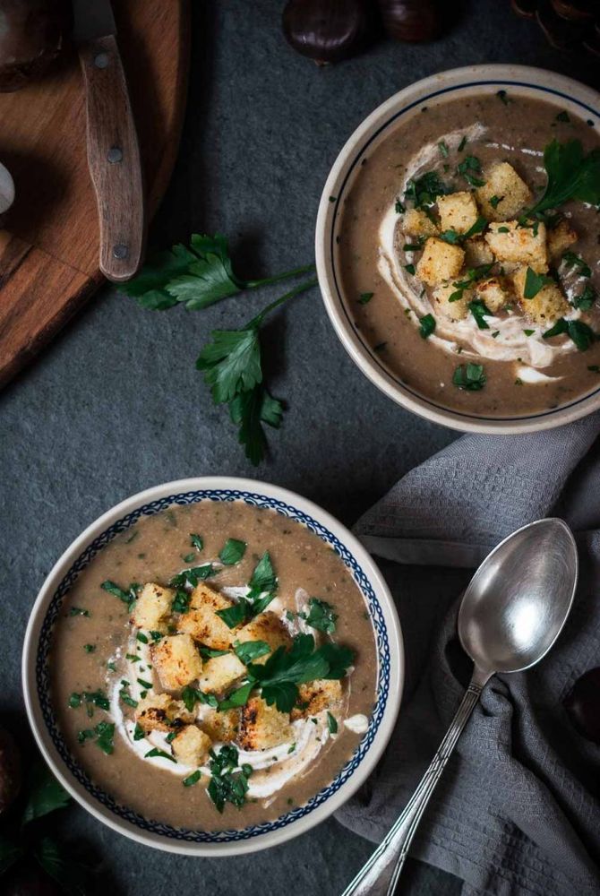 Rezeptbild: Champion-Maronen-Cremesuppe