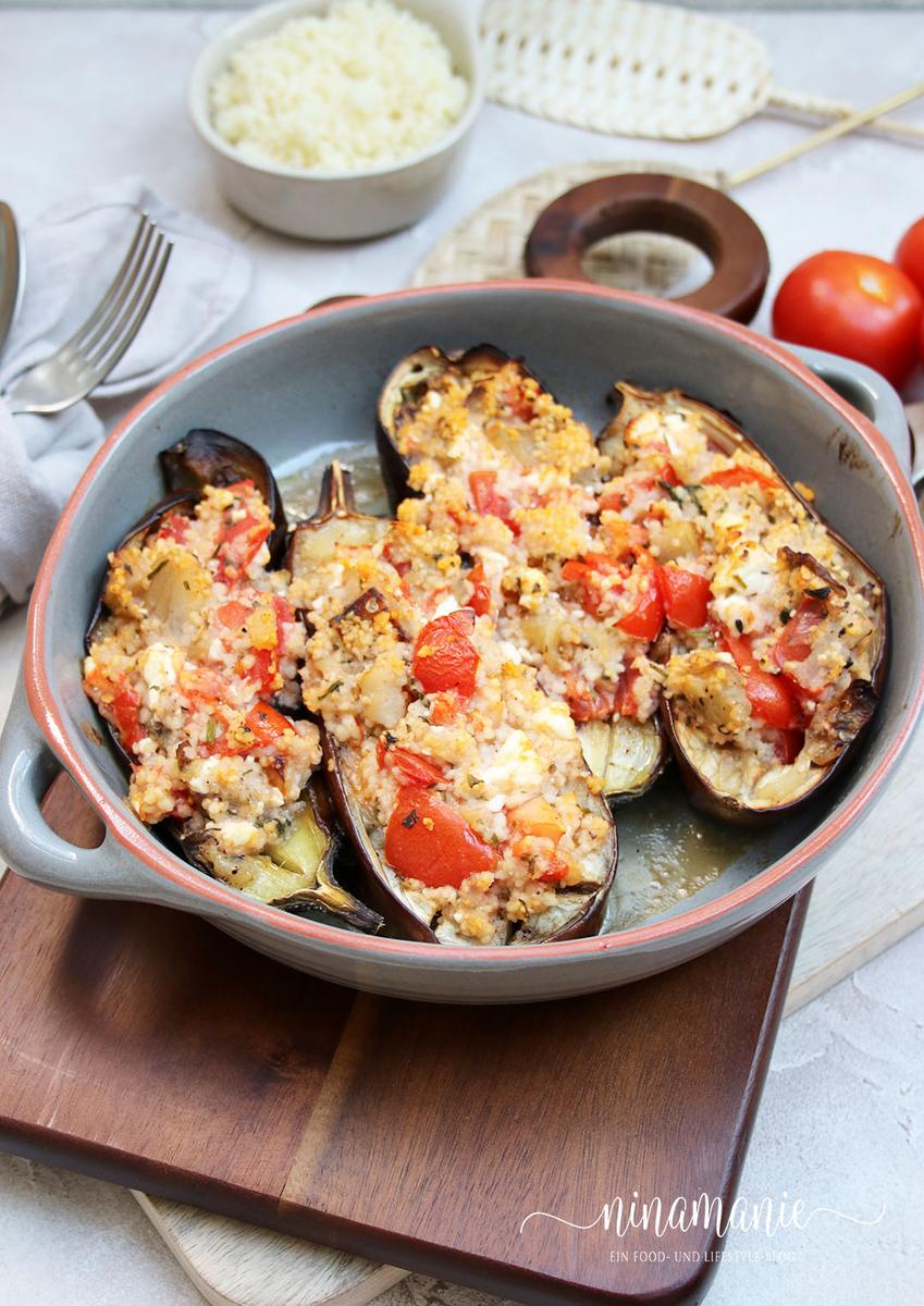 Rezeptbild: Gefüllte Auberginen
