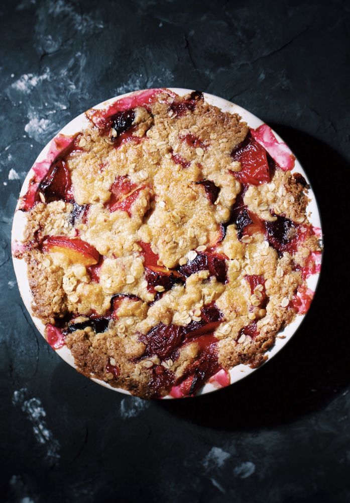 Rezeptbild: Pflaumen Crumble