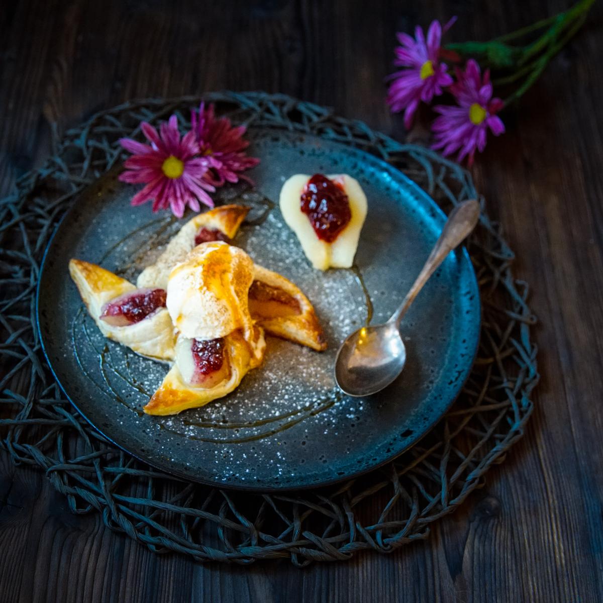 Rezeptbild: BIRNEN PREISELBEER DESSERT