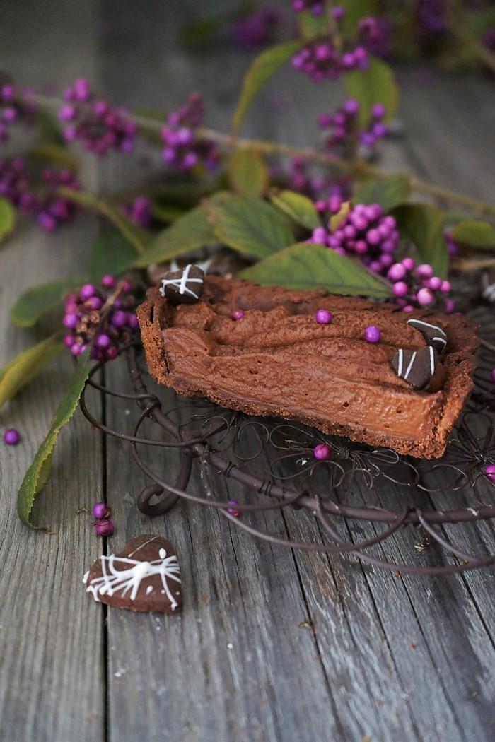 Rezeptbild: Schokoladen-Nougat-Tarte
