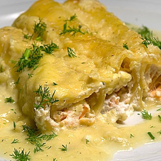 Rezeptbild: Cannelloni con salmone e finocchio