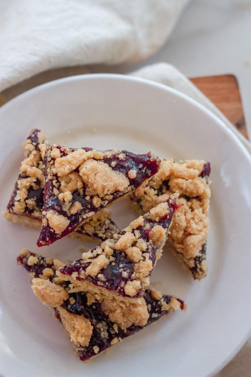 Rezeptbild: Streusel Plätzchen mit Powidl