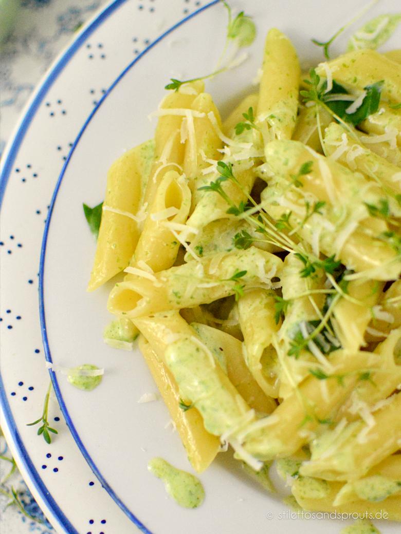 Rezeptbild: 10-Minuten-Pasta mit Bärlauch-Parmesan-Sauce