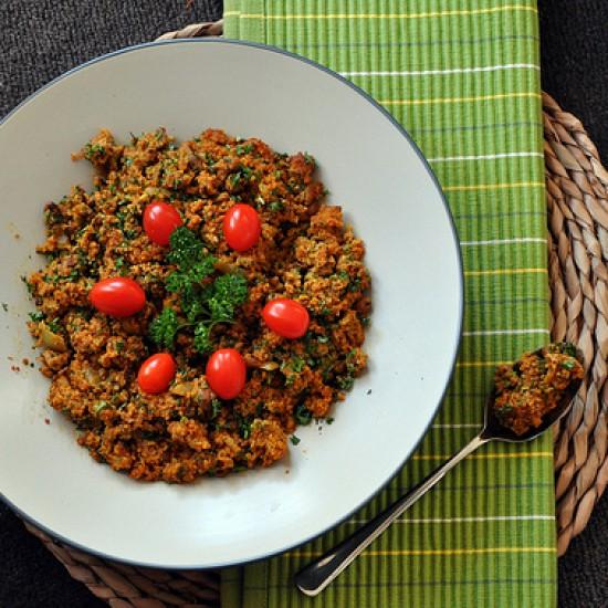 Rezeptbild: Brauner Bulgur und Favabohnen Pilaf