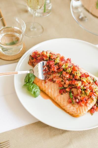 Rezeptbild: Feinster Lachs aus dem Ofen