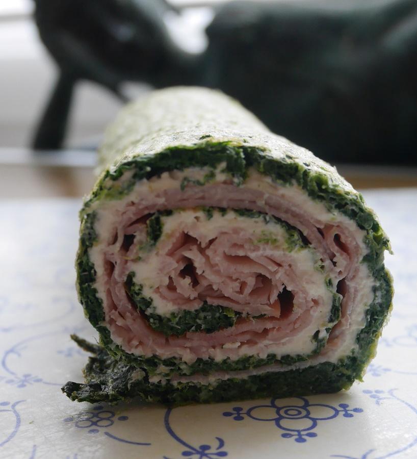 Rezeptbild: Spinat-Frischkäse-Rolle