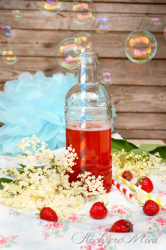 Rezeptbild: Erdbeerlimonade mit Vanille