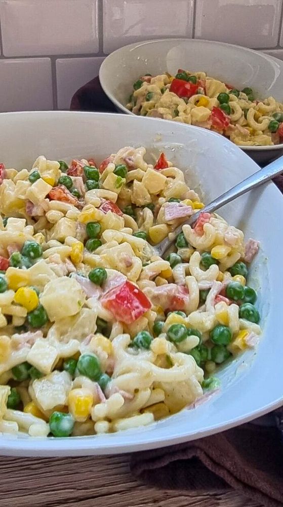 Rezeptbild: Schneller Nudelsalat Hawaii