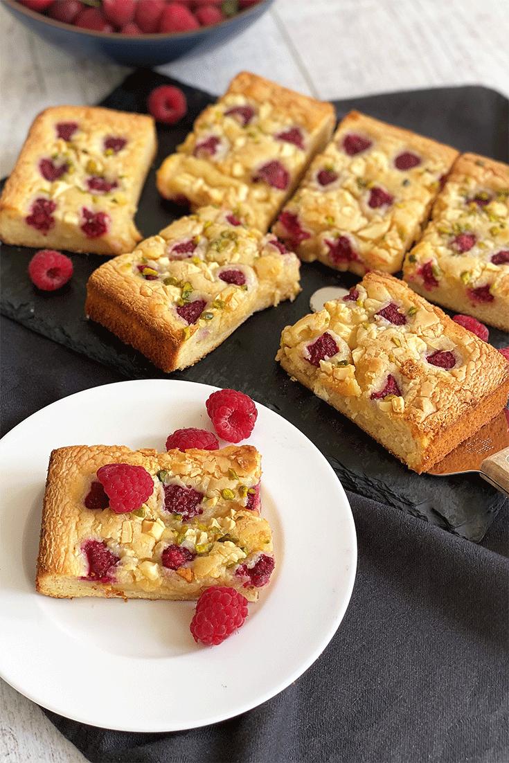Rezeptbild: Himbeer-Blondies