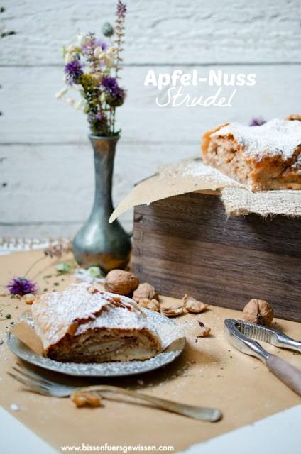Rezeptbild: Veganer Apfelstrudel mit Nuss