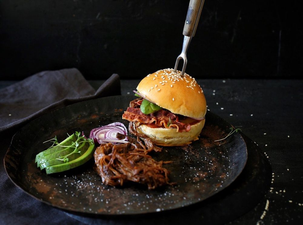 Rezeptbild: Pulled Beef Burger mit super Buns