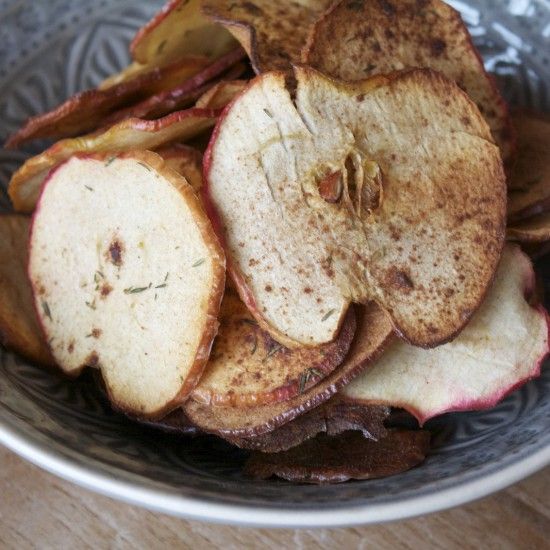 Rezeptbild: Apfel-Thymian Chips