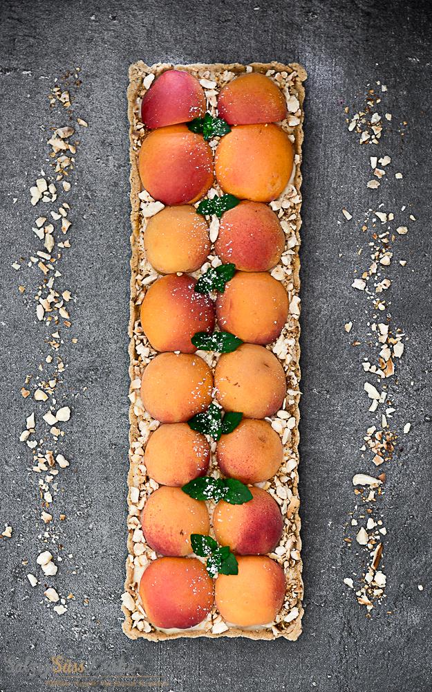 Rezeptbild: Aprikosen-Tarte mit Vanillepudding