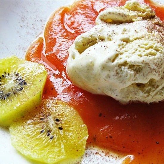 Rezeptbild: Passionsfrucht-Papaya-Fruchtspiegel
