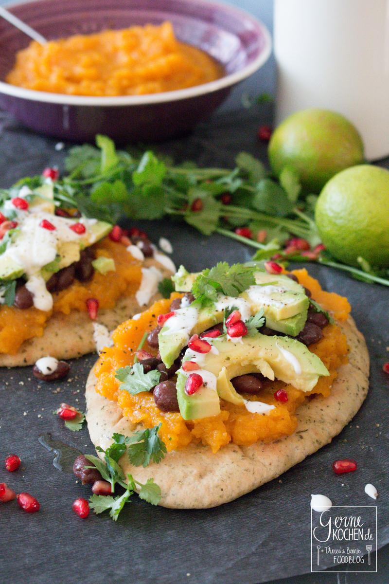 Rezeptbild: Butternut-Kürbis-Tostadas