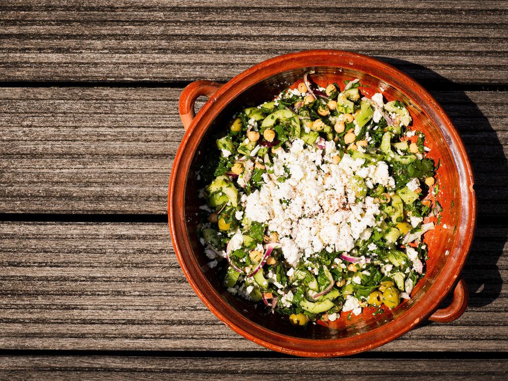 Rezeptbild: Zitronen-Kräuter-Kichererbsensalat