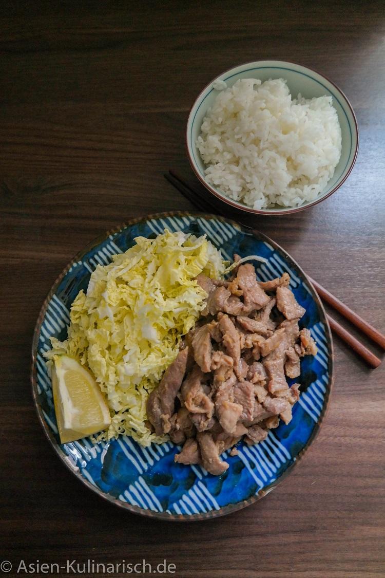 Rezeptbild: Sogayaki - mit Ingwer marniertes Schweinefleisch