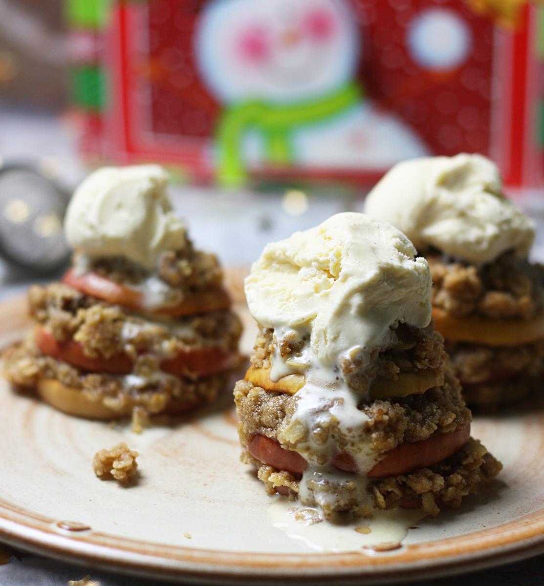 Rezeptbild: Bratapfeltürmchen