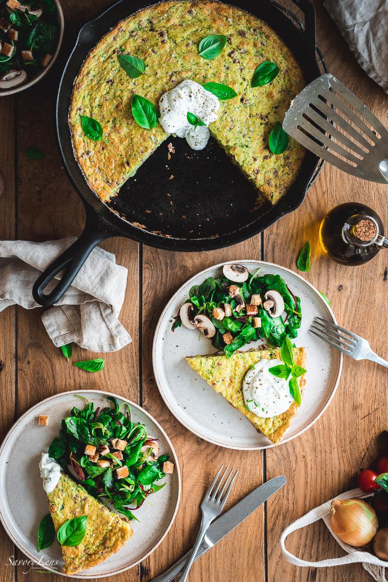 Rezeptbild: Zucchini-Frittata vom Grill