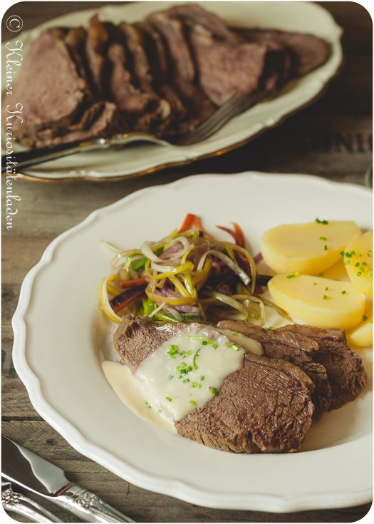Rezeptbild: Tafelspitz mit Meerrettichsauce und Bouillongemüse
