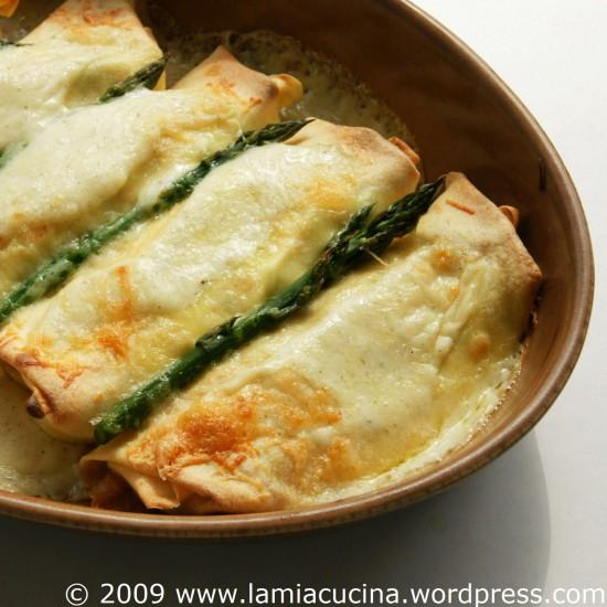 Rezeptbild: Crespelle mit Grünspargel