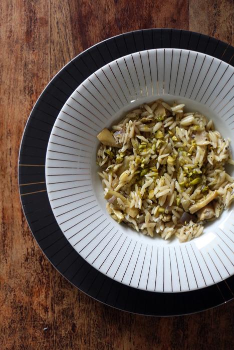 Rezeptbild: Orzo mit Artischocken