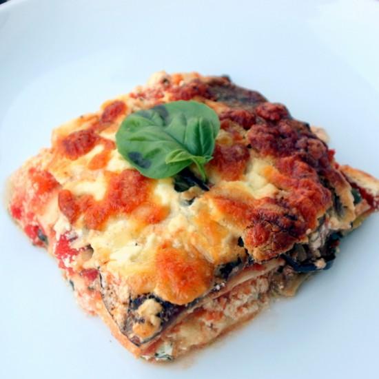 Rezeptbild: Lasagne mit ofengeröstetem Gemüse