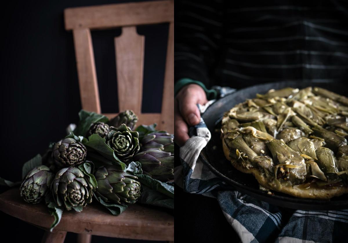 Rezeptbild: Torta di Carciofi - Artischockentarte mit Robiola und Parmaschinken
