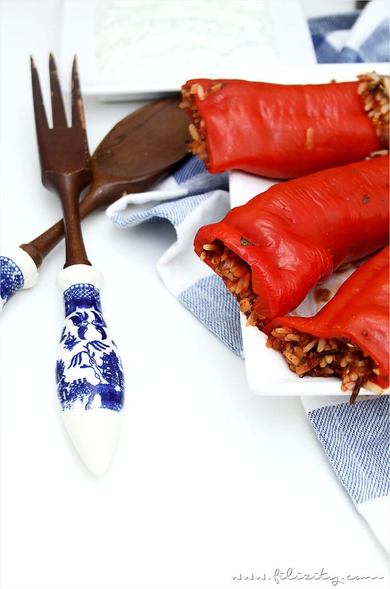 Rezeptbild: Gefüllte Paprika (vegan)