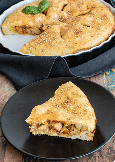 Rezeptbild: Hähnchen-Lauch-Kuchen