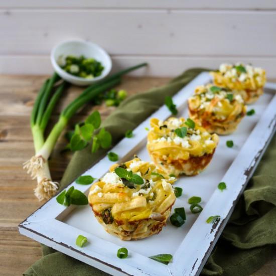 Rezeptbild: Spätzle-Frittata-Muffins