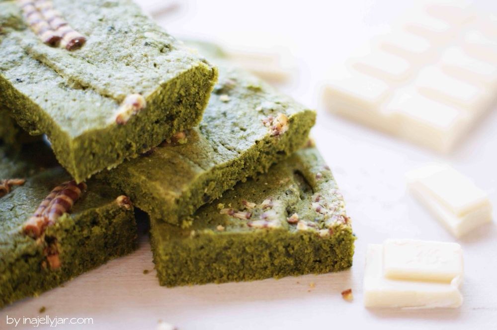 Rezeptbild: Matcha-Blondies