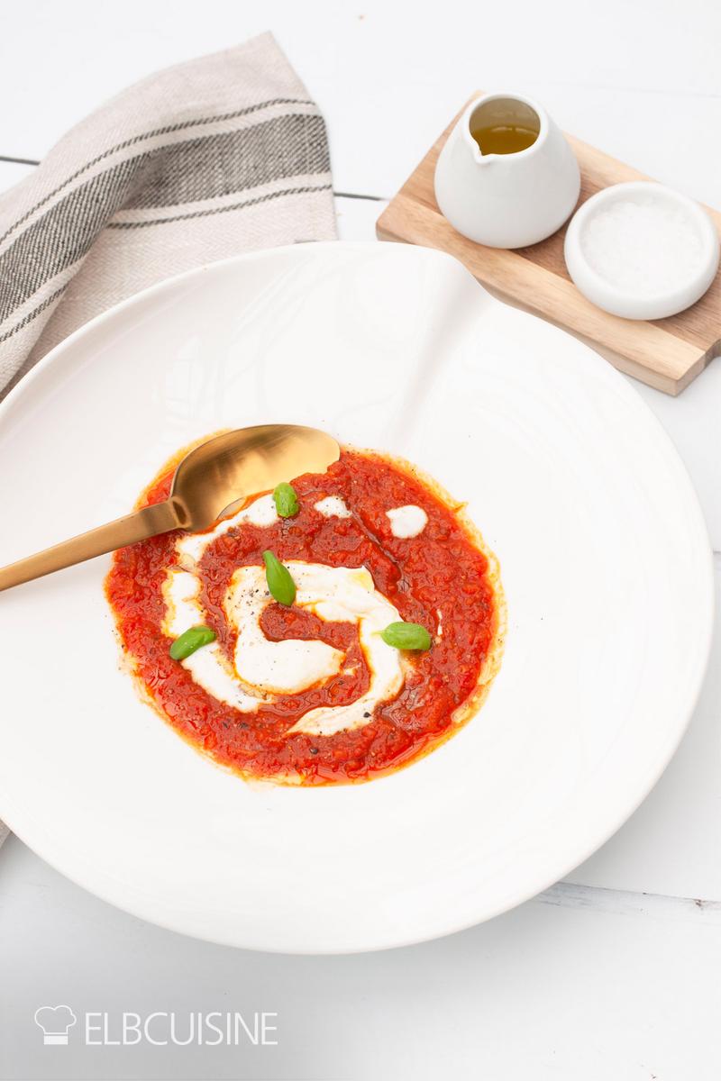Rezeptbild: Ofensuppe – aus gerösteten Tomaten und Paprika, ein Traum!