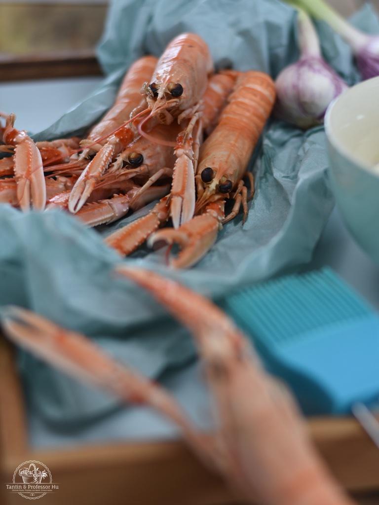 Rezeptbild: Dänische Jomfruhummer - Kaisergranat mit Knoblauchmajonaise