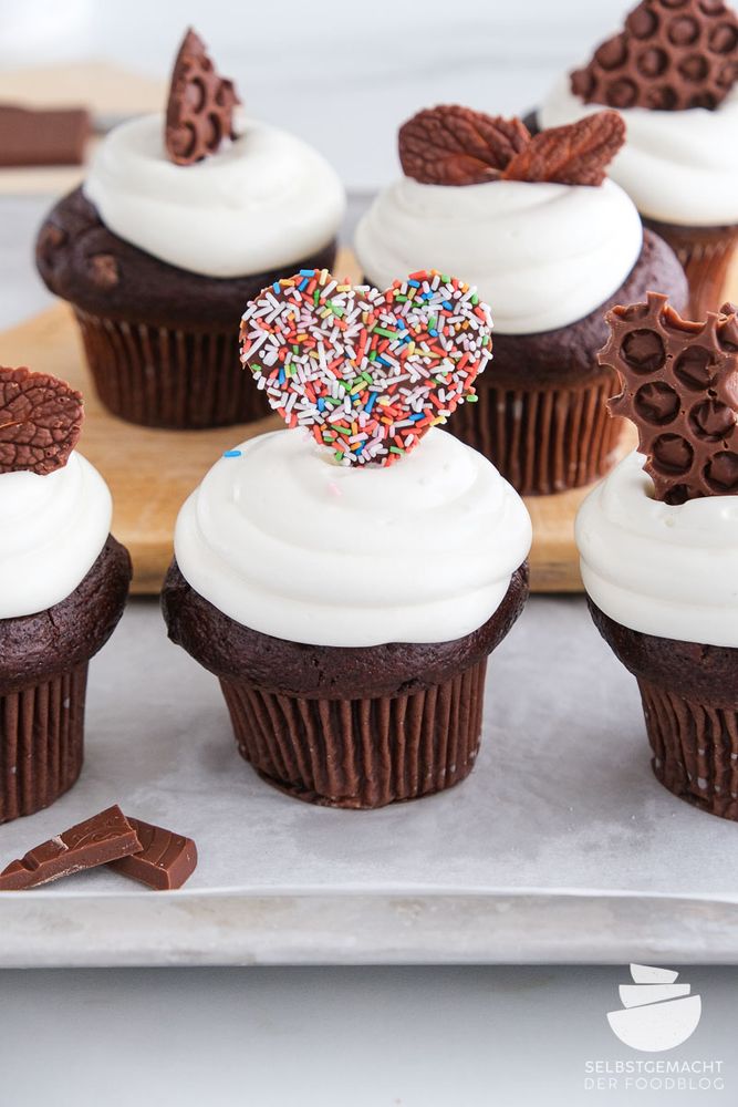 Rezeptbild: 3x Muffindeko aus Schokolade
