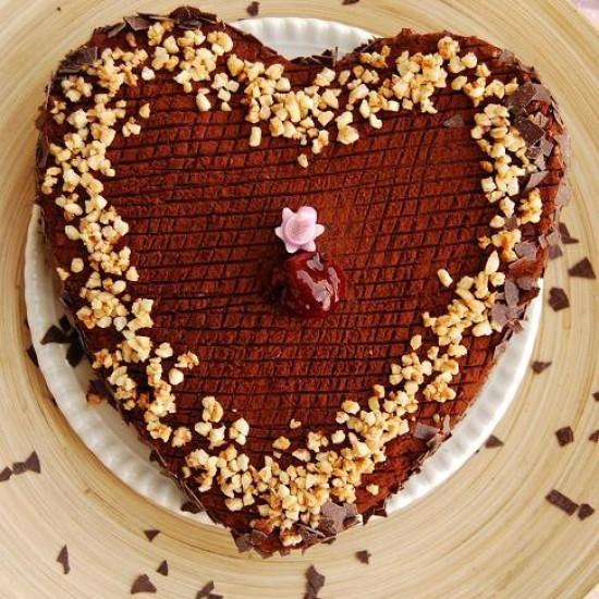 Rezeptbild: Schokoladentorte mit Kirschmarmelade