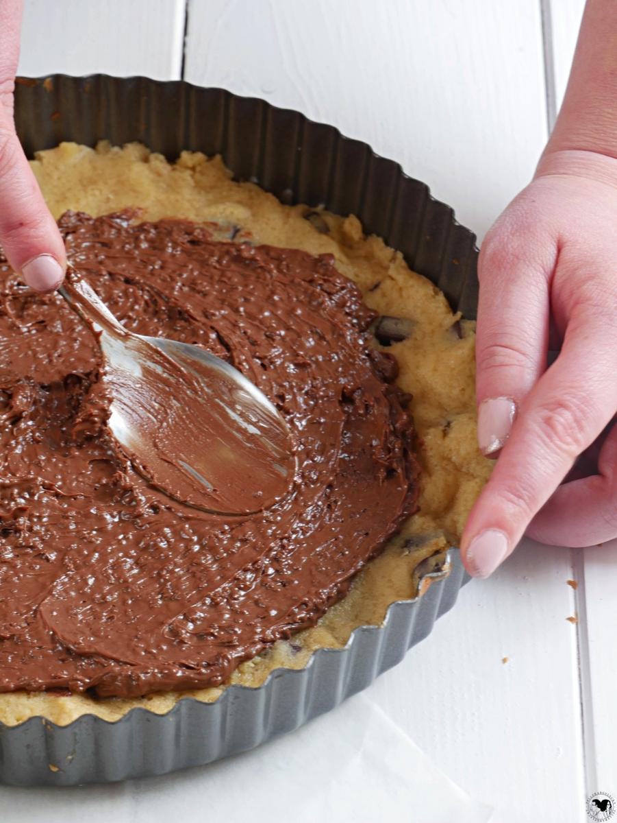 Rezeptbild: Riesencookies mit Schokofüllung