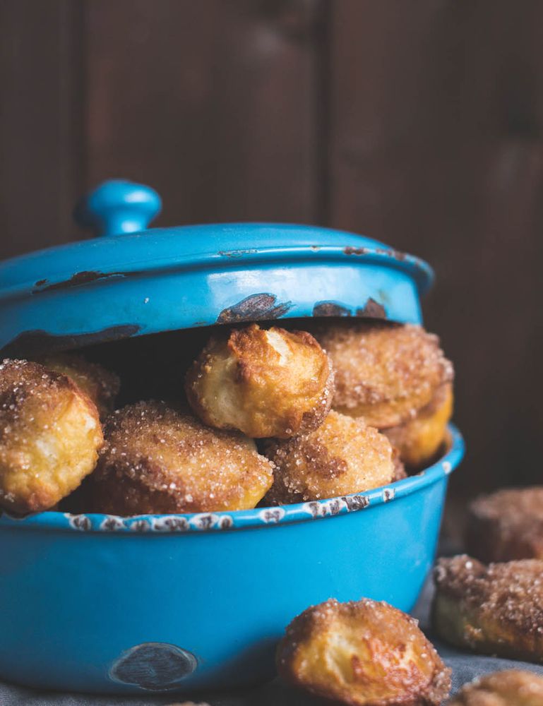 Rezeptbild: Laugenkonfekt aus Brioche Teig mit Zimt und Zucker