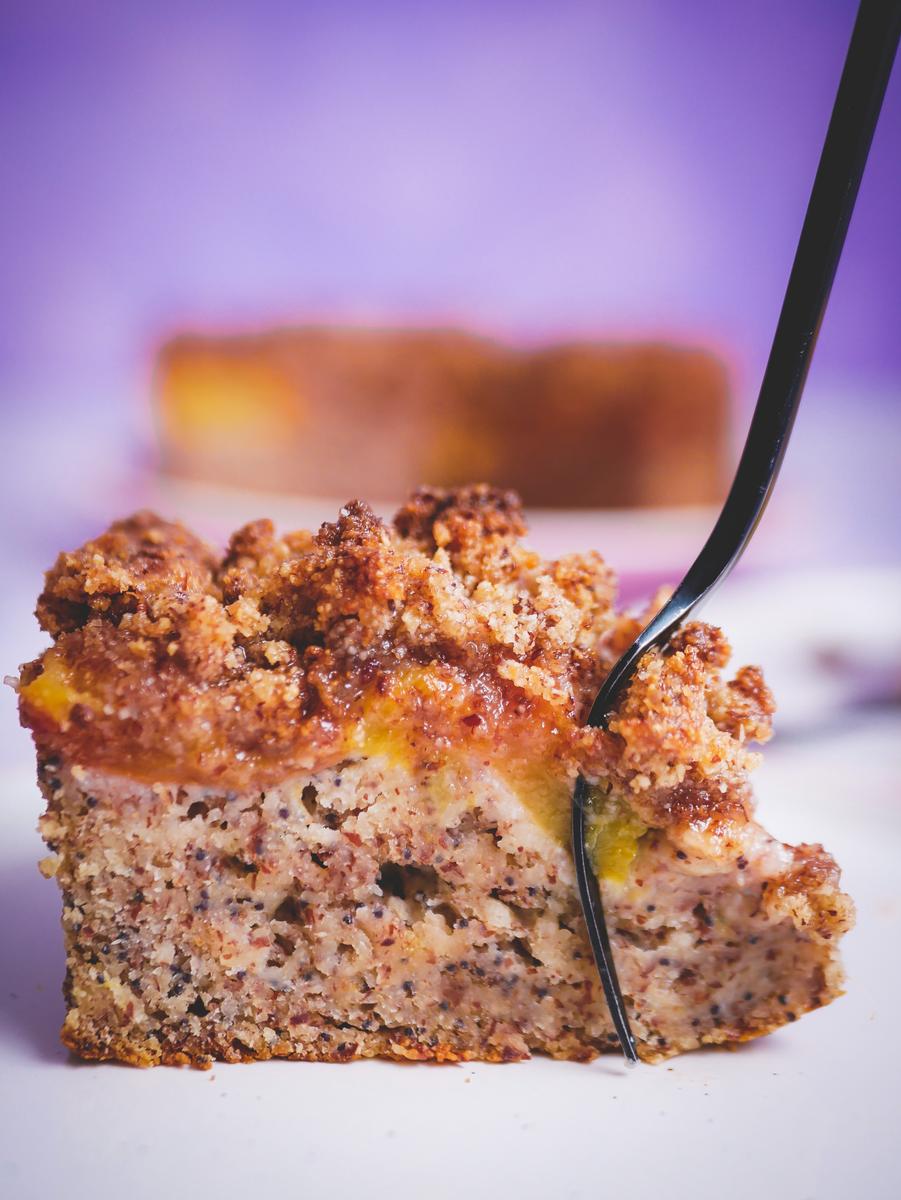 Rezeptbild: Pfirsich-Mohn-Kuchen