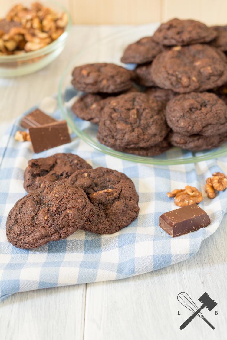 Rezeptbild: Double Chocolate Nut Cookies
