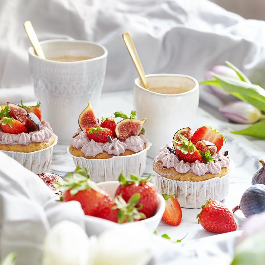 Rezeptbild: Strawberry Topinambur Cupcakes