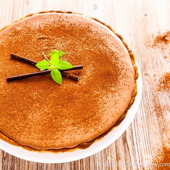 Rezeptbild: Mousse au Chocolate-Minze-Tarte