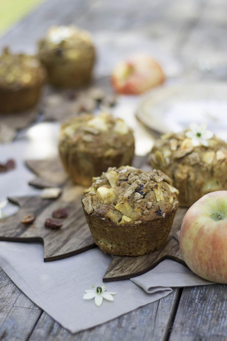 Rezeptbild: Apfel-Cranberry Knusper Muffins