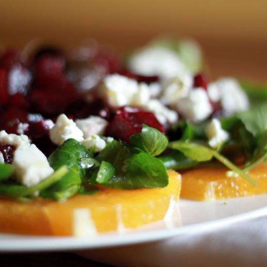 Rezeptbild: Orangensalat mit Brunnenkresse