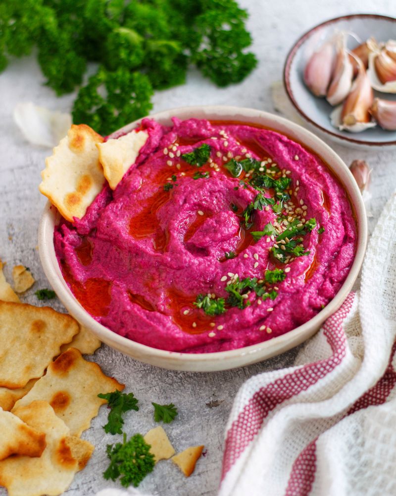 Rezeptbild: Baba Ganoush mit Rote Bete