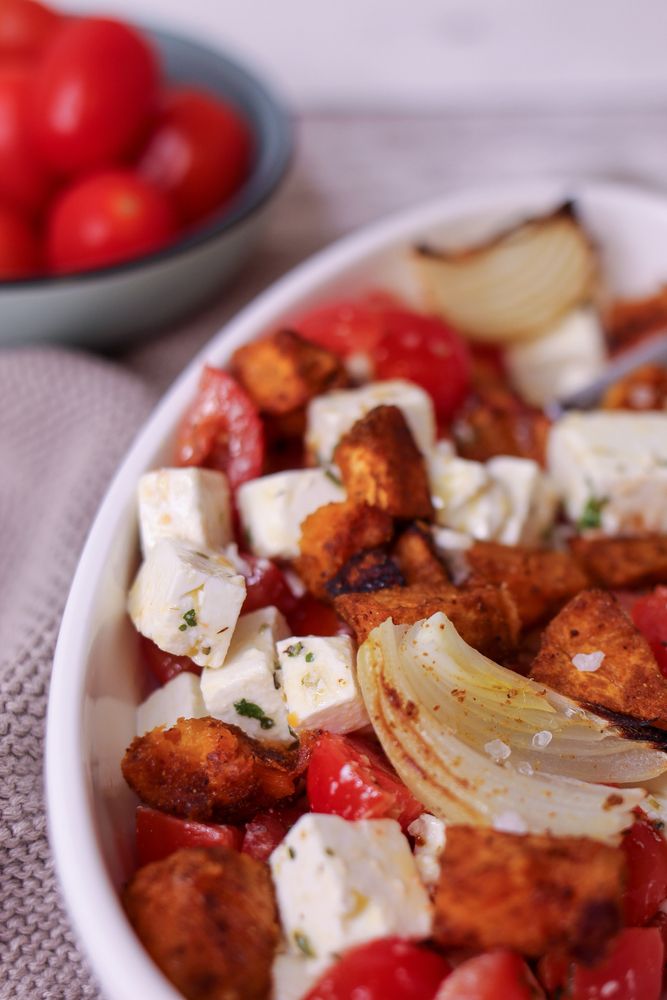 Rezeptbild: Süßkartoffel mit würzigem Feta