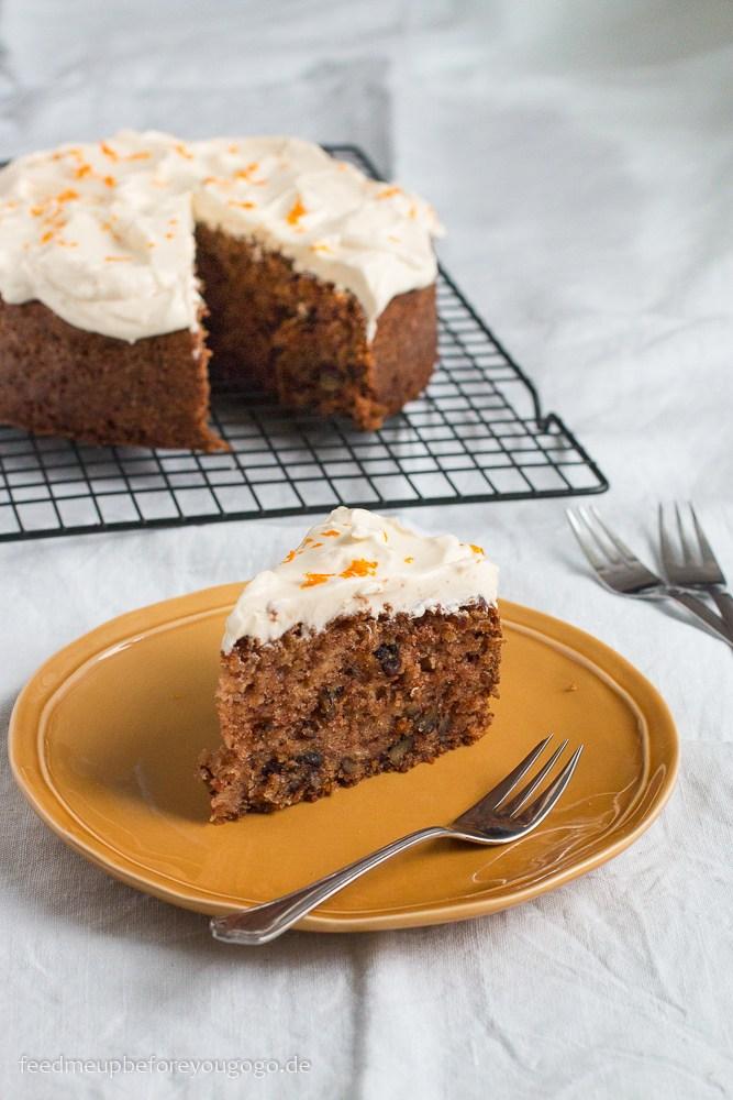 Rezeptbild: Pastinakenkuchen mit Pekannuss, Orange und Anis